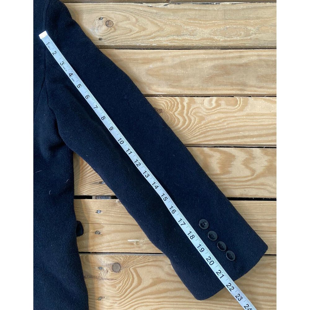 Albert Nipon Women's Button Up Wool Peacoat Size 8 - image 8